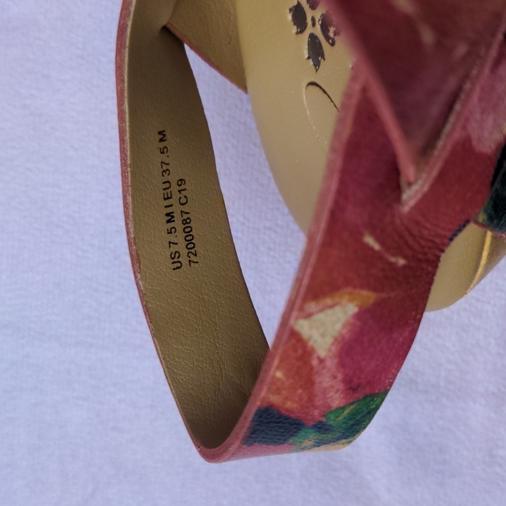 Patricia Nash Designs Gigi Floral Spring Multi Retro 70s Inspired Clog Heels 7.5 - Picture 4 of 7